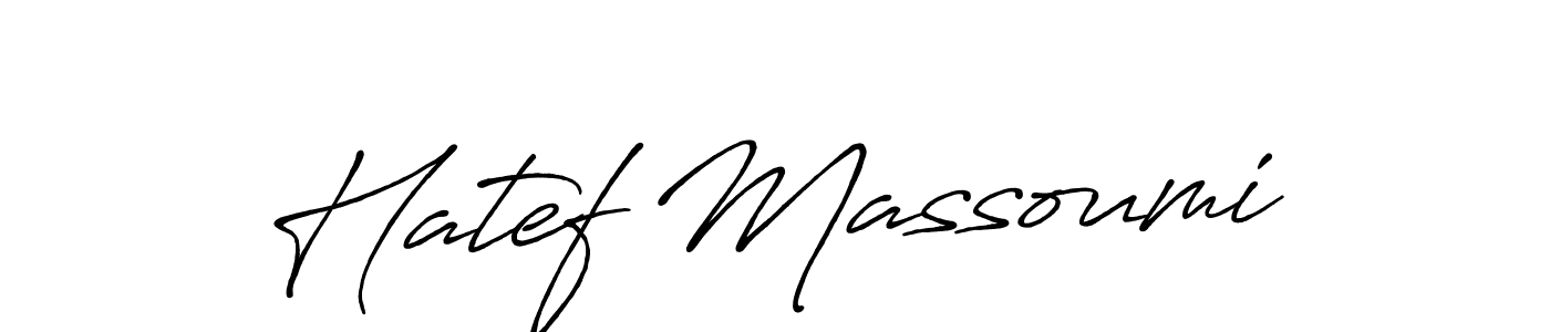 It looks lik you need a new signature style for name Hatef Massoumi. Design unique handwritten (Antro_Vectra_Bolder) signature with our free signature maker in just a few clicks. Hatef Massoumi signature style 7 images and pictures png