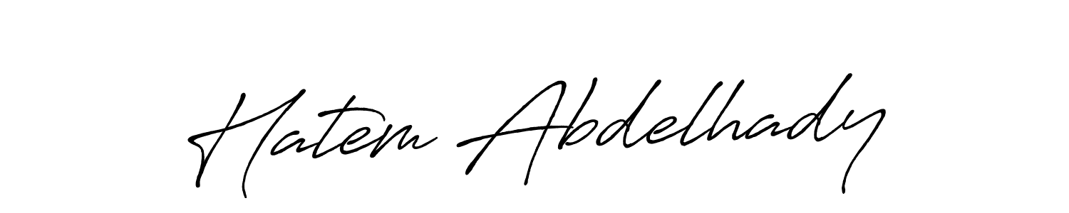 Also You can easily find your signature by using the search form. We will create Hatem Abdelhady name handwritten signature images for you free of cost using Antro_Vectra_Bolder sign style. Hatem Abdelhady signature style 7 images and pictures png