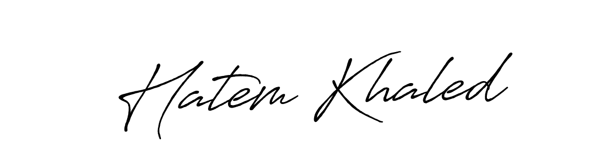 Similarly Antro_Vectra_Bolder is the best handwritten signature design. Signature creator online .You can use it as an online autograph creator for name Hatem Khaled. Hatem Khaled signature style 7 images and pictures png