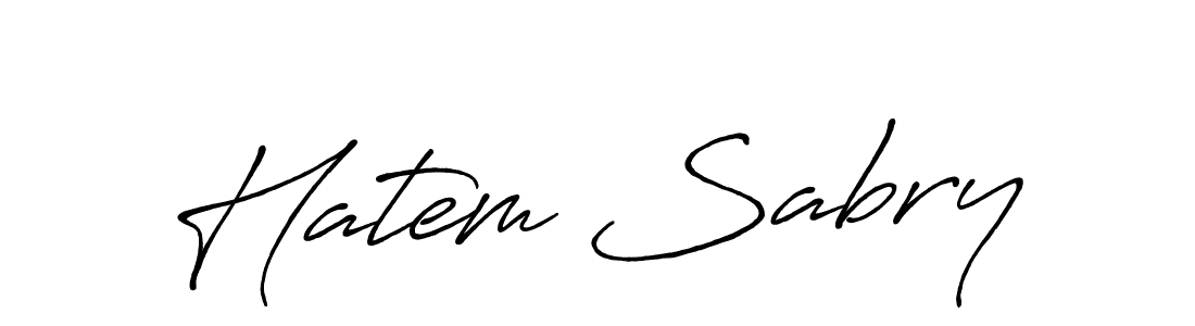 Also You can easily find your signature by using the search form. We will create Hatem Sabry name handwritten signature images for you free of cost using Antro_Vectra_Bolder sign style. Hatem Sabry signature style 7 images and pictures png