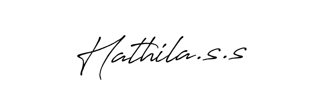 The best way (Antro_Vectra_Bolder) to make a short signature is to pick only two or three words in your name. The name Hathila.s.s include a total of six letters. For converting this name. Hathila.s.s signature style 7 images and pictures png