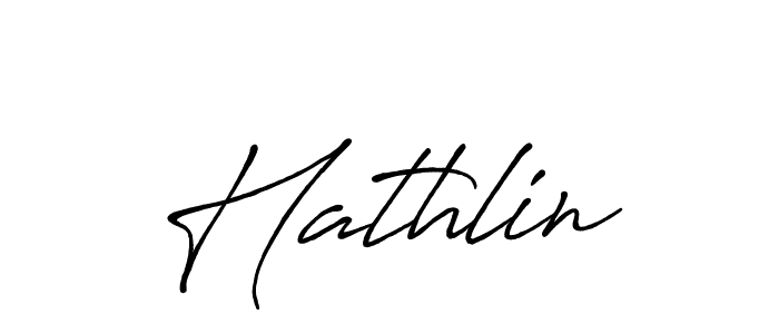 Design your own signature with our free online signature maker. With this signature software, you can create a handwritten (Antro_Vectra_Bolder) signature for name Hathlin. Hathlin signature style 7 images and pictures png