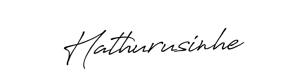 Use a signature maker to create a handwritten signature online. With this signature software, you can design (Antro_Vectra_Bolder) your own signature for name Hathurusinhe. Hathurusinhe signature style 7 images and pictures png