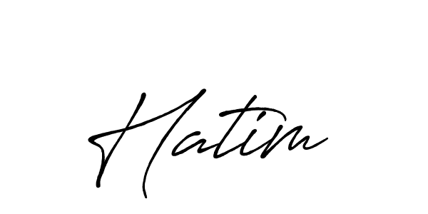 Make a beautiful signature design for name Hatim . With this signature (Antro_Vectra_Bolder) style, you can create a handwritten signature for free. Hatim  signature style 7 images and pictures png