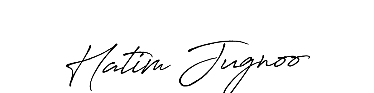 This is the best signature style for the Hatim Jugnoo name. Also you like these signature font (Antro_Vectra_Bolder). Mix name signature. Hatim Jugnoo signature style 7 images and pictures png