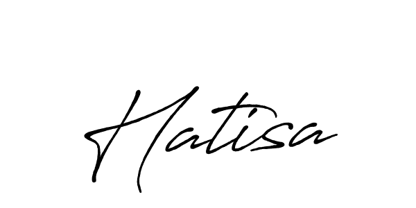 Use a signature maker to create a handwritten signature online. With this signature software, you can design (Antro_Vectra_Bolder) your own signature for name Hatisa. Hatisa signature style 7 images and pictures png