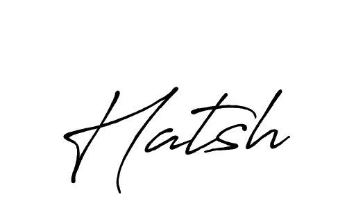 Create a beautiful signature design for name Hatsh. With this signature (Antro_Vectra_Bolder) fonts, you can make a handwritten signature for free. Hatsh signature style 7 images and pictures png