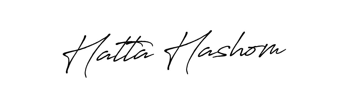 Make a beautiful signature design for name Hatta Hashom. With this signature (Antro_Vectra_Bolder) style, you can create a handwritten signature for free. Hatta Hashom signature style 7 images and pictures png