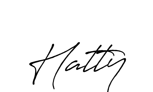 Make a beautiful signature design for name Hatty. Use this online signature maker to create a handwritten signature for free. Hatty signature style 7 images and pictures png