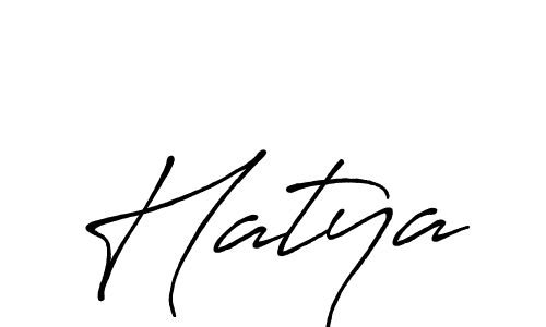 Hatya stylish signature style. Best Handwritten Sign (Antro_Vectra_Bolder) for my name. Handwritten Signature Collection Ideas for my name Hatya. Hatya signature style 7 images and pictures png