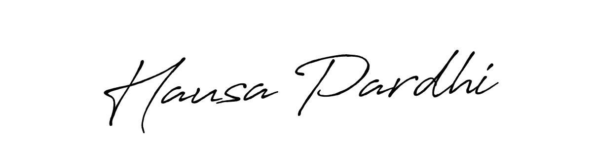 Create a beautiful signature design for name Hausa Pardhi. With this signature (Antro_Vectra_Bolder) fonts, you can make a handwritten signature for free. Hausa Pardhi signature style 7 images and pictures png