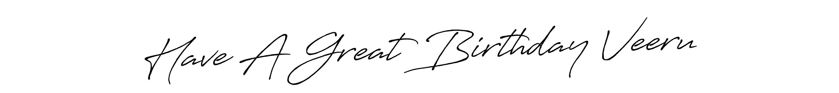 Antro_Vectra_Bolder is a professional signature style that is perfect for those who want to add a touch of class to their signature. It is also a great choice for those who want to make their signature more unique. Get Have A Great Birthday Veeru name to fancy signature for free. Have A Great Birthday Veeru signature style 7 images and pictures png