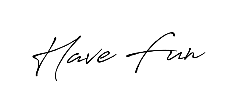 It looks lik you need a new signature style for name Have Fun. Design unique handwritten (Antro_Vectra_Bolder) signature with our free signature maker in just a few clicks. Have Fun signature style 7 images and pictures png