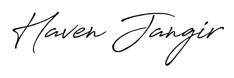 Also You can easily find your signature by using the search form. We will create Haven Jangir name handwritten signature images for you free of cost using Antro_Vectra_Bolder sign style. Haven Jangir signature style 7 images and pictures png