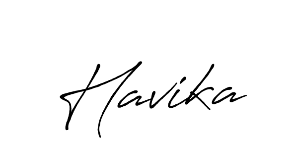 Use a signature maker to create a handwritten signature online. With this signature software, you can design (Antro_Vectra_Bolder) your own signature for name Havika. Havika signature style 7 images and pictures png