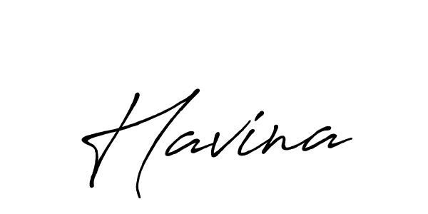 How to make Havina name signature. Use Antro_Vectra_Bolder style for creating short signs online. This is the latest handwritten sign. Havina signature style 7 images and pictures png