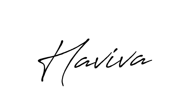 Make a beautiful signature design for name Haviva. With this signature (Antro_Vectra_Bolder) style, you can create a handwritten signature for free. Haviva signature style 7 images and pictures png
