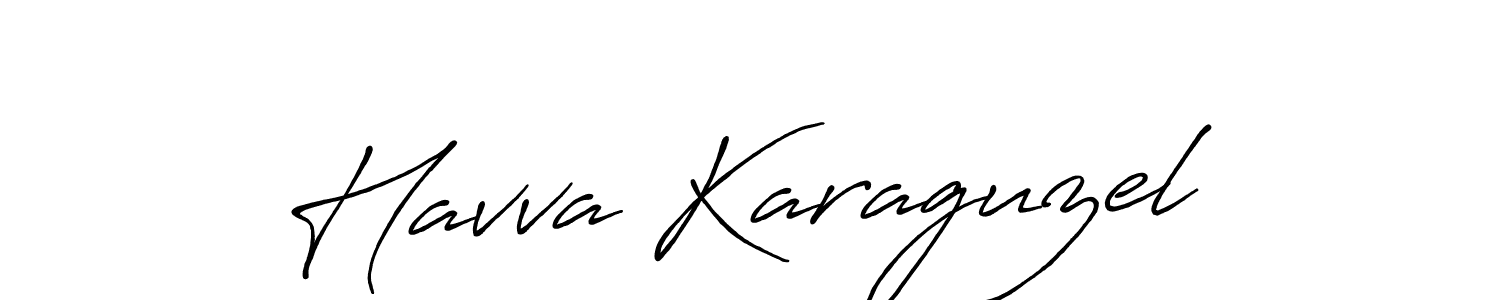 How to make Havva Karaguzel signature? Antro_Vectra_Bolder is a professional autograph style. Create handwritten signature for Havva Karaguzel name. Havva Karaguzel signature style 7 images and pictures png