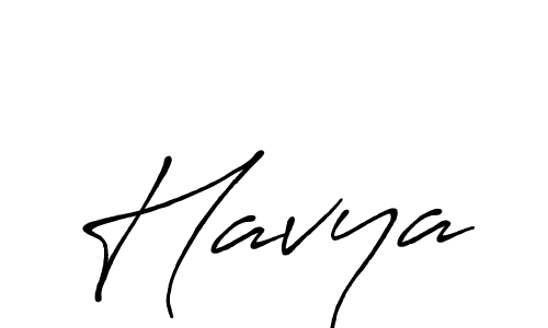 Make a beautiful signature design for name Havya. With this signature (Antro_Vectra_Bolder) style, you can create a handwritten signature for free. Havya signature style 7 images and pictures png