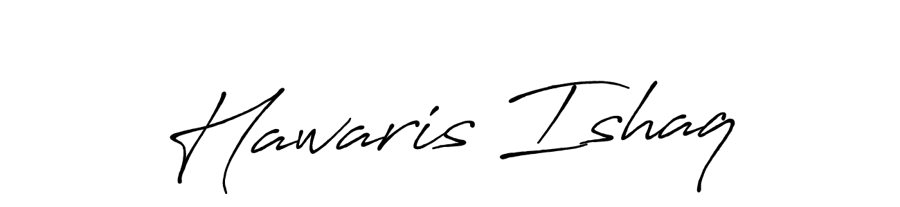 The best way (Antro_Vectra_Bolder) to make a short signature is to pick only two or three words in your name. The name Hawaris Ishaq include a total of six letters. For converting this name. Hawaris Ishaq signature style 7 images and pictures png