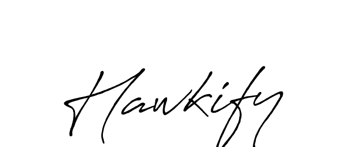 Use a signature maker to create a handwritten signature online. With this signature software, you can design (Antro_Vectra_Bolder) your own signature for name Hawkify. Hawkify signature style 7 images and pictures png