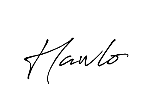 How to make Hawlo name signature. Use Antro_Vectra_Bolder style for creating short signs online. This is the latest handwritten sign. Hawlo signature style 7 images and pictures png