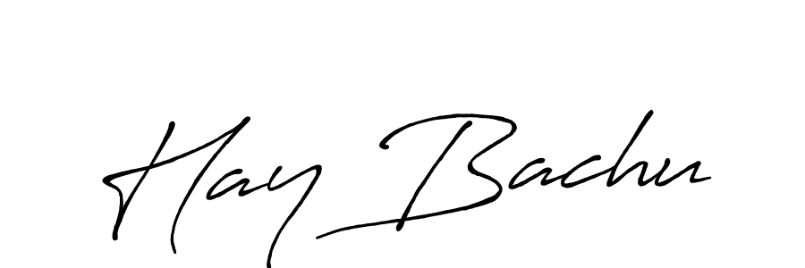 How to Draw Hay Bachu signature style? Antro_Vectra_Bolder is a latest design signature styles for name Hay Bachu. Hay Bachu signature style 7 images and pictures png