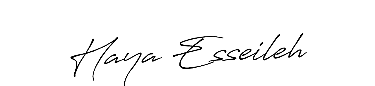 Also we have Haya Esseileh name is the best signature style. Create professional handwritten signature collection using Antro_Vectra_Bolder autograph style. Haya Esseileh signature style 7 images and pictures png