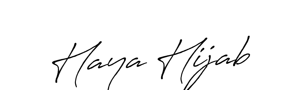 The best way (Antro_Vectra_Bolder) to make a short signature is to pick only two or three words in your name. The name Haya Hijab include a total of six letters. For converting this name. Haya Hijab signature style 7 images and pictures png