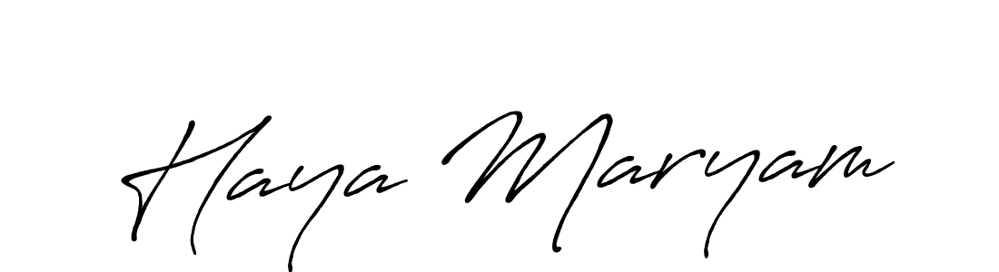 You can use this online signature creator to create a handwritten signature for the name Haya Maryam. This is the best online autograph maker. Haya Maryam signature style 7 images and pictures png