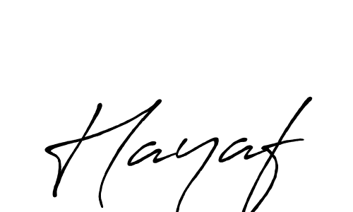 Design your own signature with our free online signature maker. With this signature software, you can create a handwritten (Antro_Vectra_Bolder) signature for name Hayaf. Hayaf signature style 7 images and pictures png