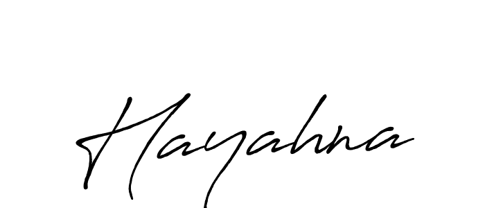 Hayahna stylish signature style. Best Handwritten Sign (Antro_Vectra_Bolder) for my name. Handwritten Signature Collection Ideas for my name Hayahna. Hayahna signature style 7 images and pictures png