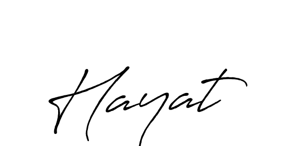 Create a beautiful signature design for name Hayat . With this signature (Antro_Vectra_Bolder) fonts, you can make a handwritten signature for free. Hayat  signature style 7 images and pictures png