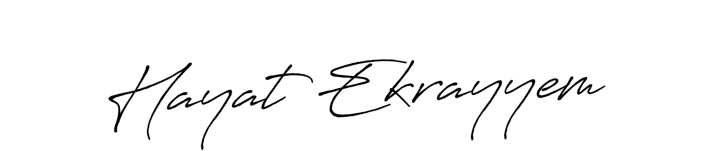 Make a beautiful signature design for name Hayat Ekrayyem. Use this online signature maker to create a handwritten signature for free. Hayat Ekrayyem signature style 7 images and pictures png