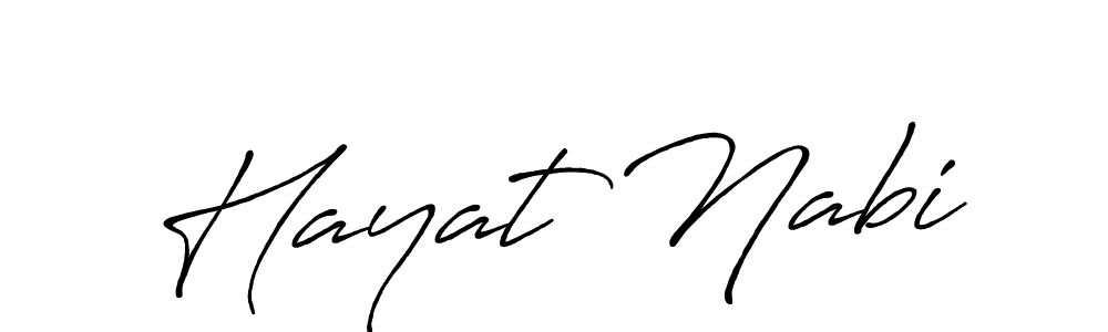 It looks lik you need a new signature style for name Hayat Nabi. Design unique handwritten (Antro_Vectra_Bolder) signature with our free signature maker in just a few clicks. Hayat Nabi signature style 7 images and pictures png