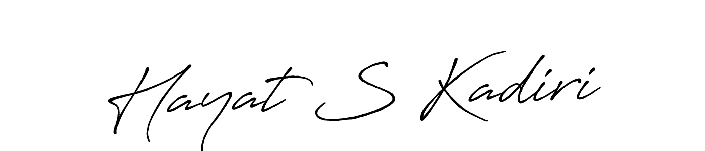 Make a short Hayat S Kadiri signature style. Manage your documents anywhere anytime using Antro_Vectra_Bolder. Create and add eSignatures, submit forms, share and send files easily. Hayat S Kadiri signature style 7 images and pictures png