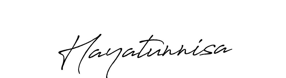 Use a signature maker to create a handwritten signature online. With this signature software, you can design (Antro_Vectra_Bolder) your own signature for name Hayatunnisa. Hayatunnisa signature style 7 images and pictures png