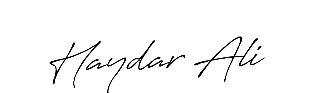 It looks lik you need a new signature style for name Haydar Ali. Design unique handwritten (Antro_Vectra_Bolder) signature with our free signature maker in just a few clicks. Haydar Ali signature style 7 images and pictures png