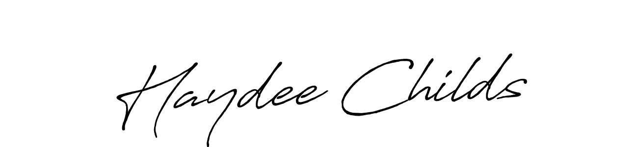 Make a beautiful signature design for name Haydee Childs. Use this online signature maker to create a handwritten signature for free. Haydee Childs signature style 7 images and pictures png