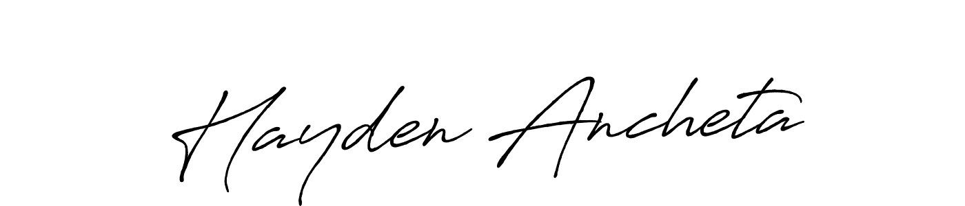 Also we have Hayden Ancheta name is the best signature style. Create professional handwritten signature collection using Antro_Vectra_Bolder autograph style. Hayden Ancheta signature style 7 images and pictures png