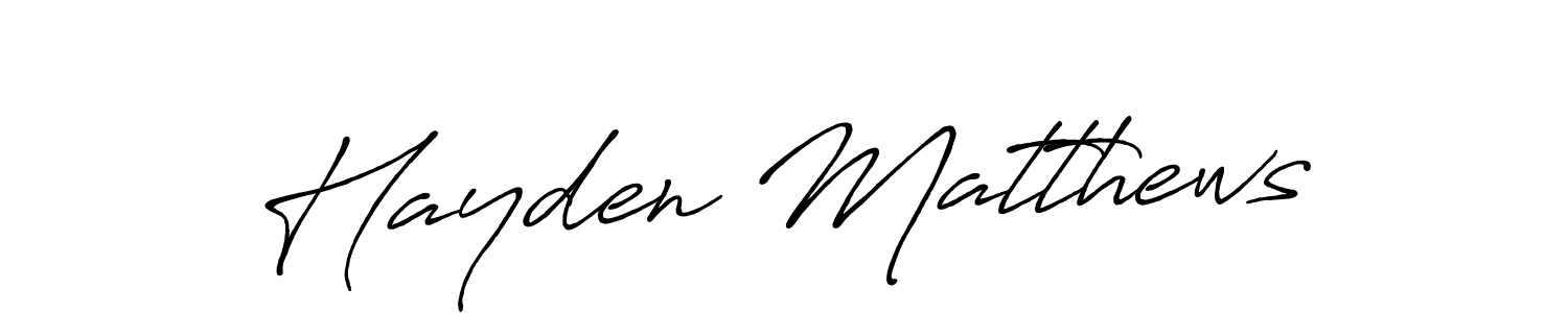 Also You can easily find your signature by using the search form. We will create Hayden Matthews name handwritten signature images for you free of cost using Antro_Vectra_Bolder sign style. Hayden Matthews signature style 7 images and pictures png