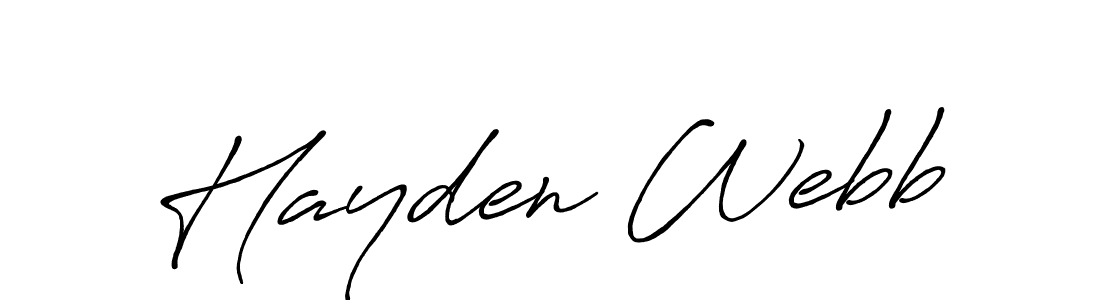 Use a signature maker to create a handwritten signature online. With this signature software, you can design (Antro_Vectra_Bolder) your own signature for name Hayden Webb. Hayden Webb signature style 7 images and pictures png