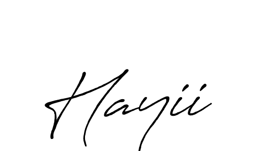 It looks lik you need a new signature style for name Hayii. Design unique handwritten (Antro_Vectra_Bolder) signature with our free signature maker in just a few clicks. Hayii signature style 7 images and pictures png