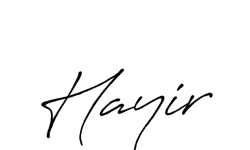 Design your own signature with our free online signature maker. With this signature software, you can create a handwritten (Antro_Vectra_Bolder) signature for name Hayir. Hayir signature style 7 images and pictures png