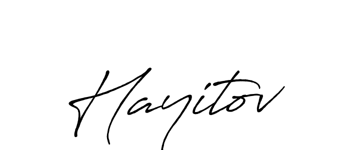 Make a beautiful signature design for name Hayitov. With this signature (Antro_Vectra_Bolder) style, you can create a handwritten signature for free. Hayitov signature style 7 images and pictures png