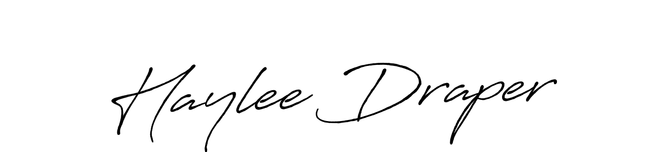 Also You can easily find your signature by using the search form. We will create Haylee Draper name handwritten signature images for you free of cost using Antro_Vectra_Bolder sign style. Haylee Draper signature style 7 images and pictures png