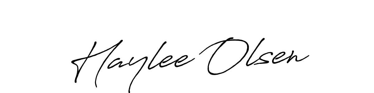 How to make Haylee Olsen signature? Antro_Vectra_Bolder is a professional autograph style. Create handwritten signature for Haylee Olsen name. Haylee Olsen signature style 7 images and pictures png