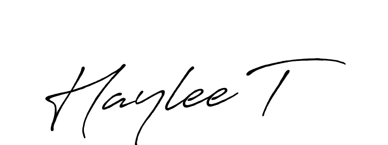 if you are searching for the best signature style for your name Haylee T. so please give up your signature search. here we have designed multiple signature styles  using Antro_Vectra_Bolder. Haylee T signature style 7 images and pictures png