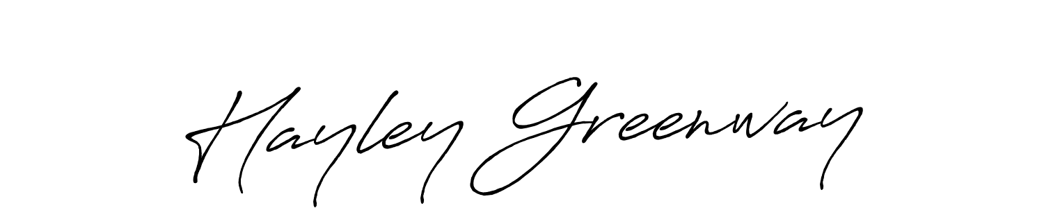 Antro_Vectra_Bolder is a professional signature style that is perfect for those who want to add a touch of class to their signature. It is also a great choice for those who want to make their signature more unique. Get Hayley Greenway name to fancy signature for free. Hayley Greenway signature style 7 images and pictures png