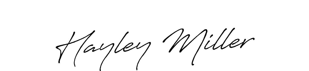 Also You can easily find your signature by using the search form. We will create Hayley Miller name handwritten signature images for you free of cost using Antro_Vectra_Bolder sign style. Hayley Miller signature style 7 images and pictures png